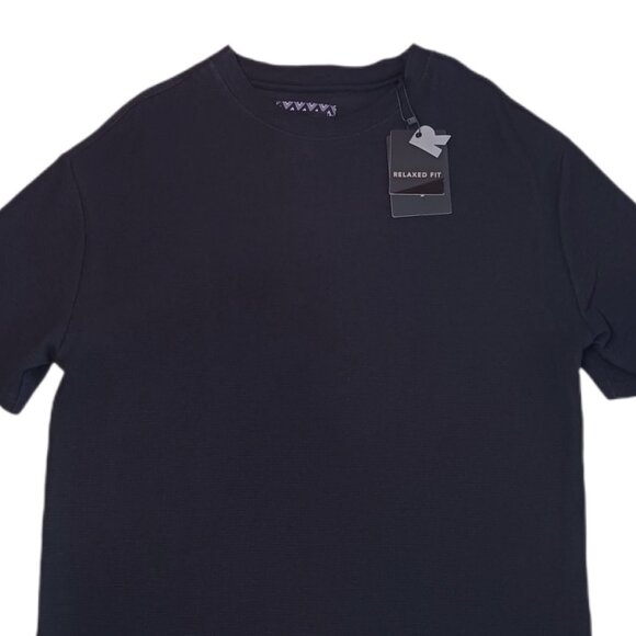 Denim & Flower Ricky Singh Mens Small T Shirt Black Short Sleeve Relaxed Fit - Picture 1 of 6